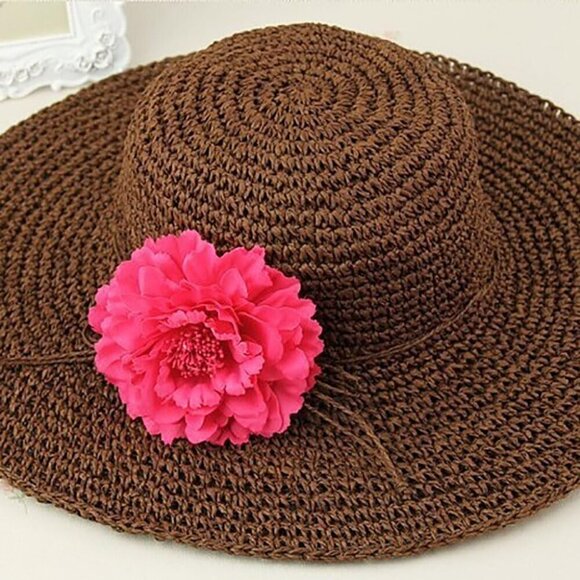 Women\'s Bohemian Peony Flower Hairpins 4pcs Hair Clips Brooches for Festivals main image 4